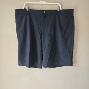 Tailorbyrd Collection Mens 44 Performance Golf Shorts Navy Blue Stretch Heather